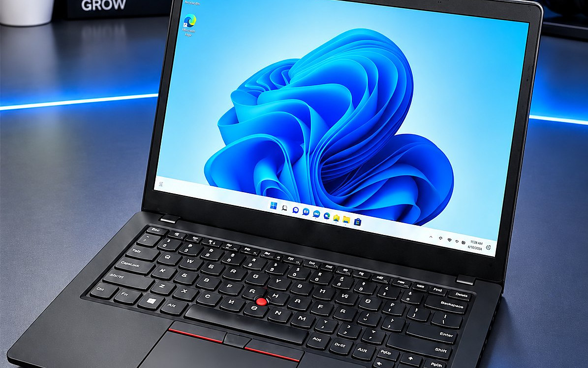 Business laptop with Windows 11